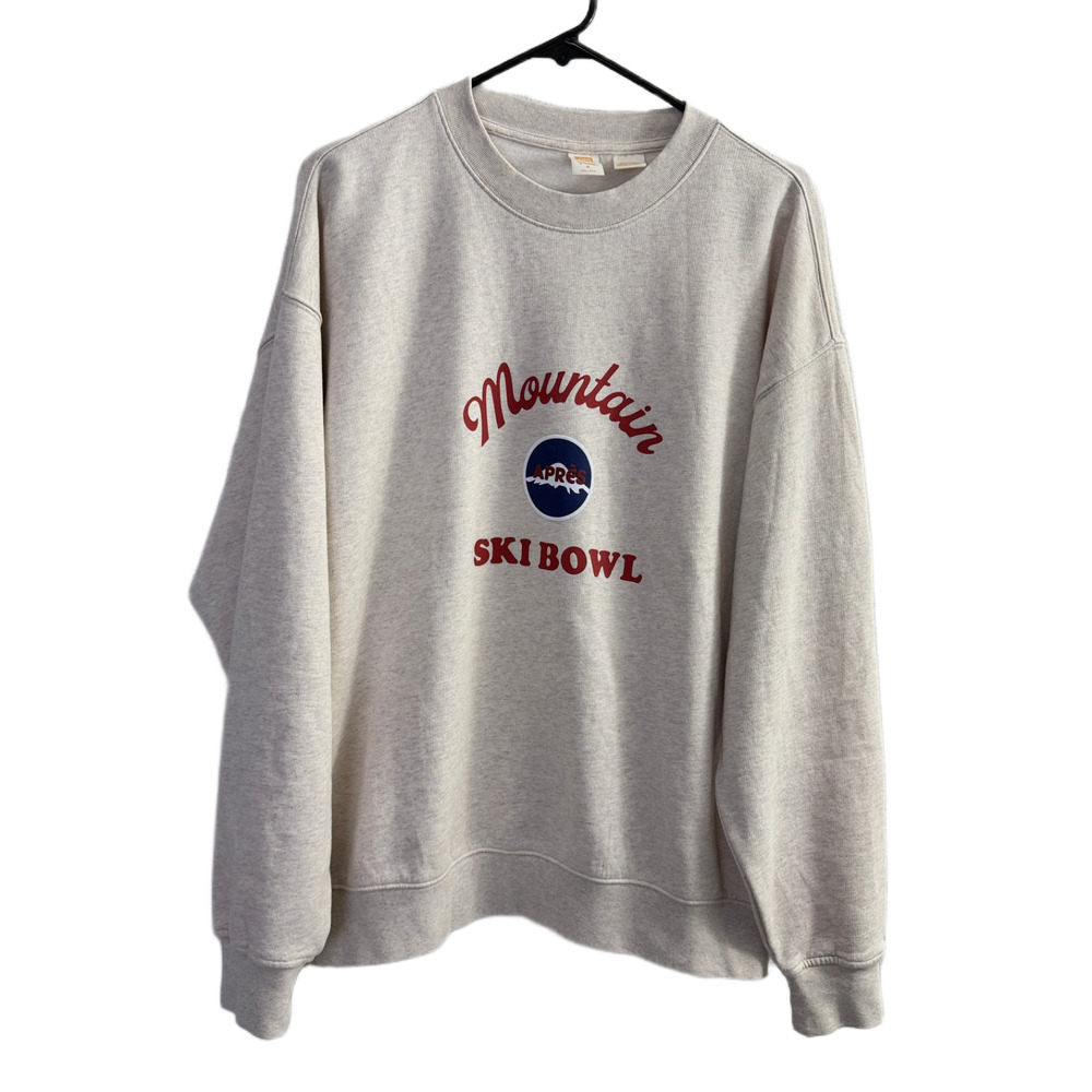 Levis Gold Tab Sweatshirt Size Medium Pullover Apres Ski Mountain Ski Bowl